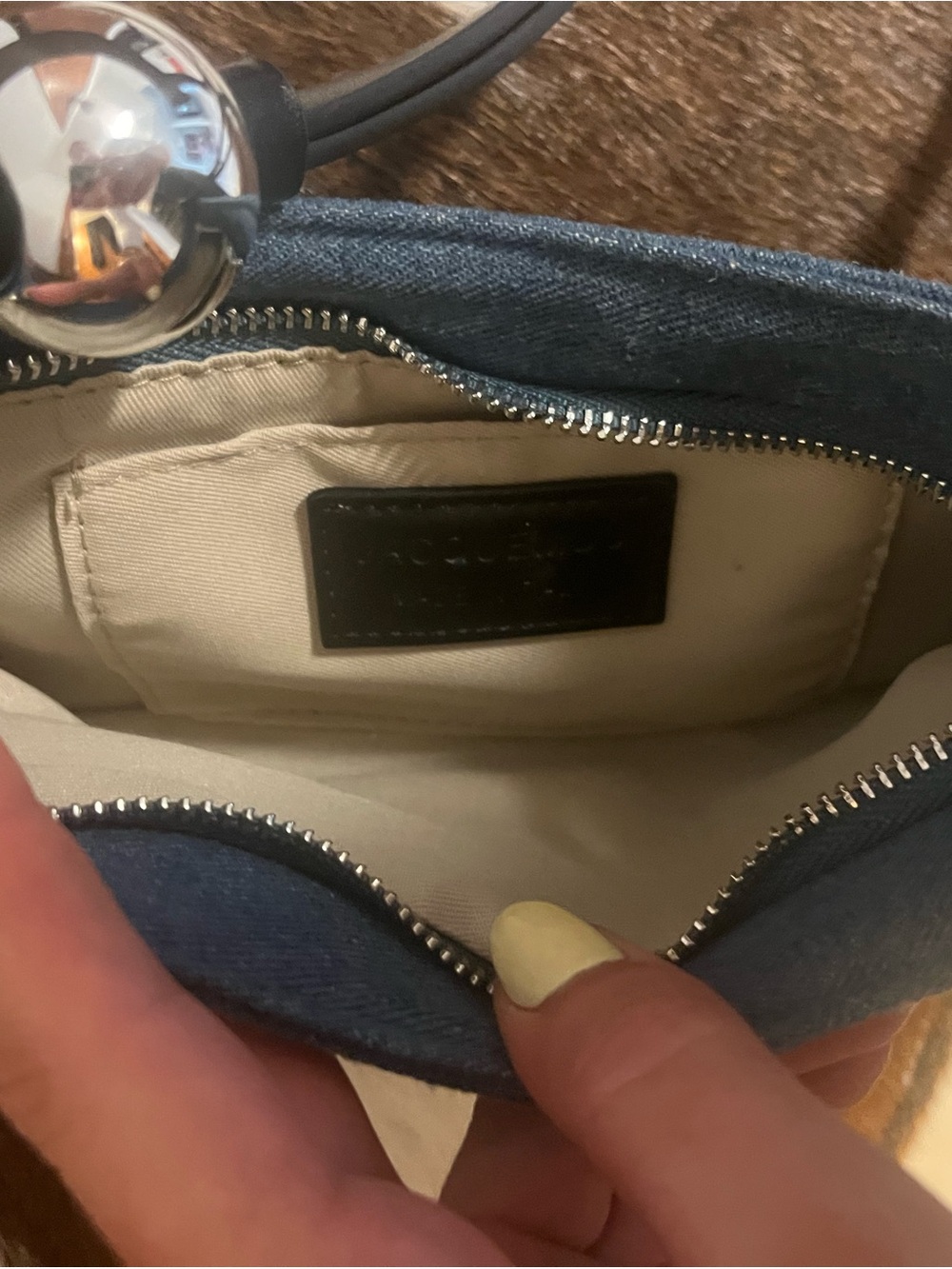 Jacquemus Blue Denim Crescent Shoulder Bag - Picture 7 of 9